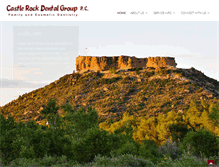 Tablet Screenshot of castlerockdental.com